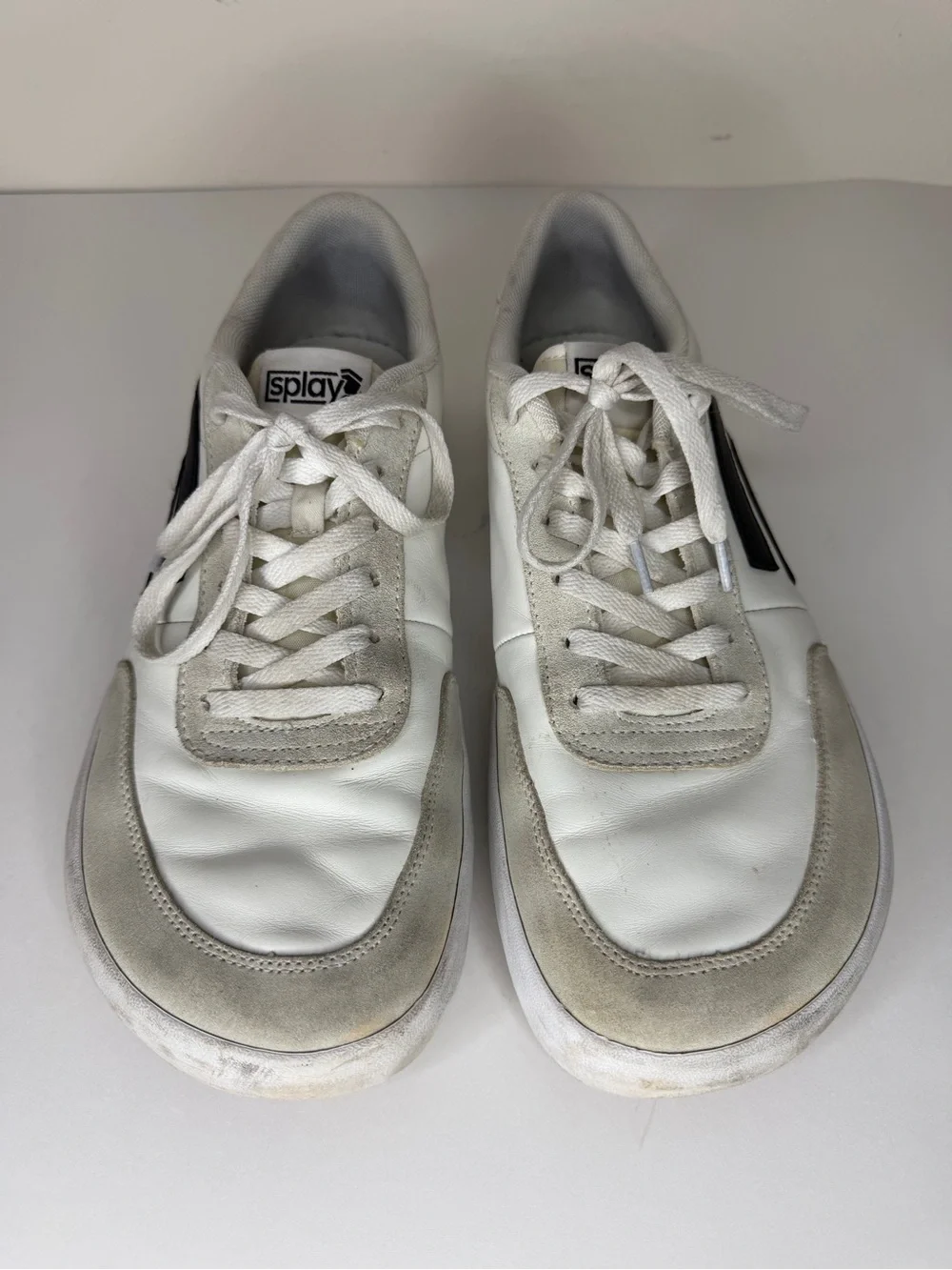 Splay Shoes 101 Graphite Lace Up Low Top Sneakers Retro Barefoot Mens Size 11
